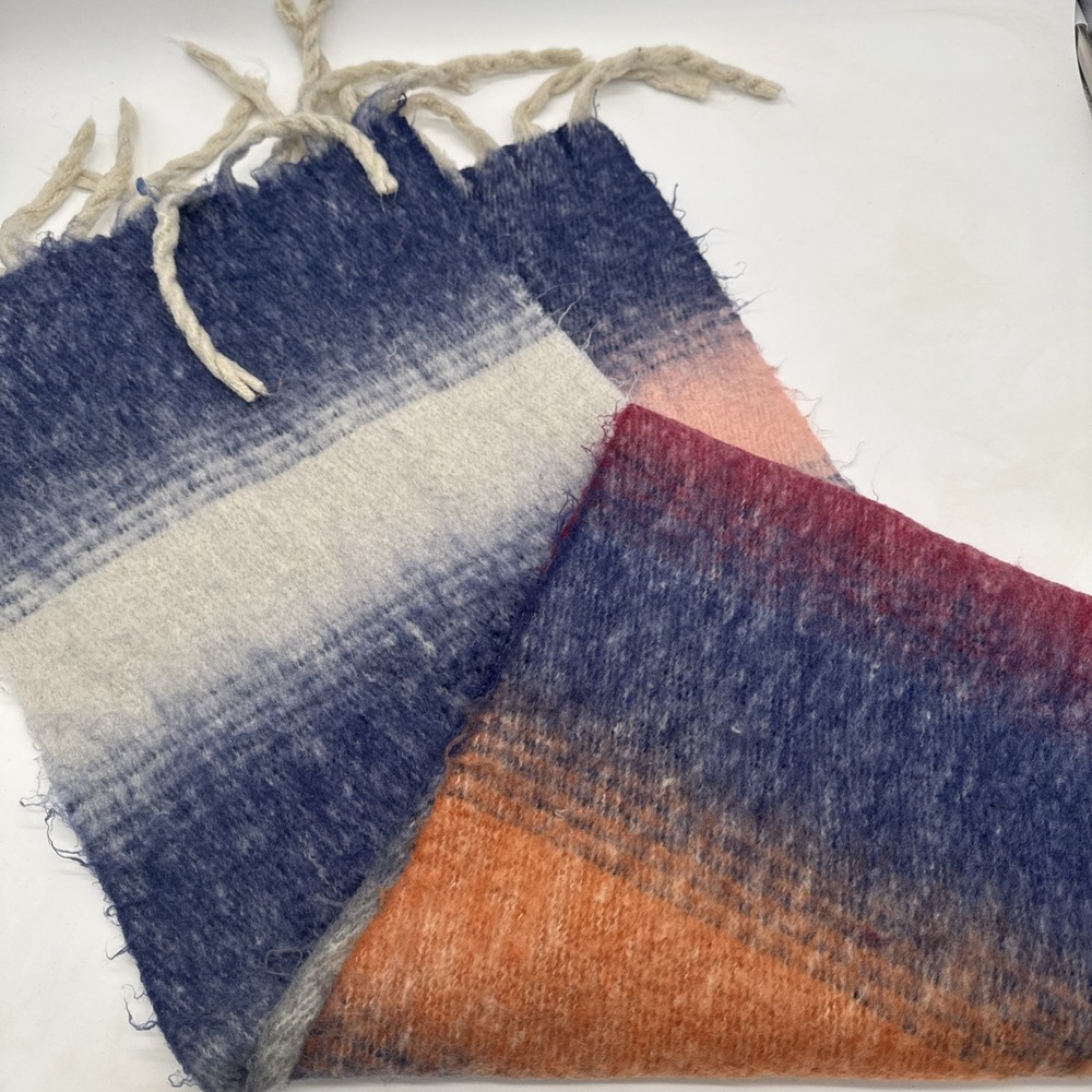 Brushed‎ Polyester Scarf with Fringe - 68" long X 15" Wide Plus Fringe